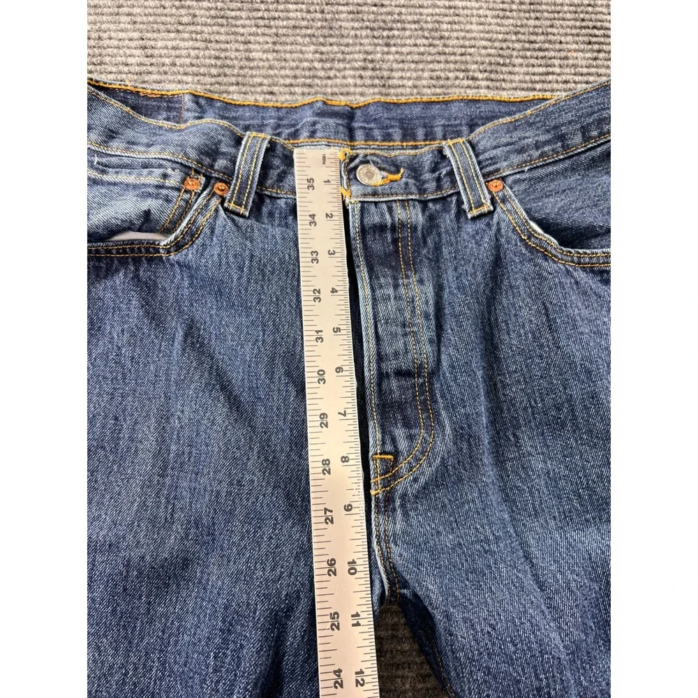 Levis 501 XX Original Fit Jeans Mens 34x29 Blue Denim Straight Leg Button Fly